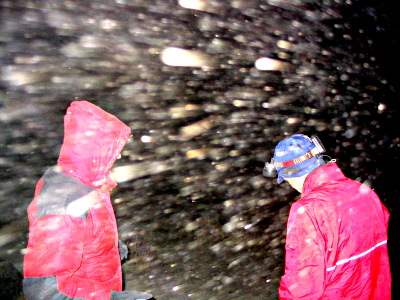 Storm at base camp, Quimsa Cruz, Bolivia