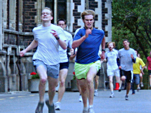 The battle of third place, University of Otago Clocktower Race