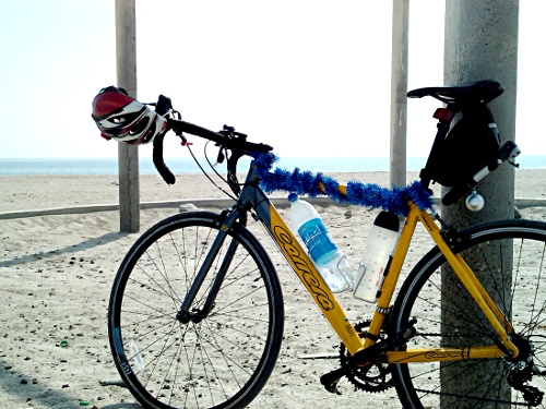 Cycling Around Masirah Island on Christmas Day