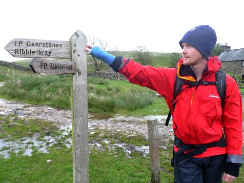 One-armed walker on the Wibble Way