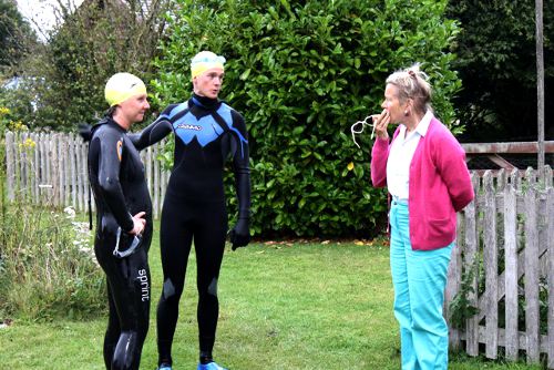 Meeting the locals - Swimming the Thames