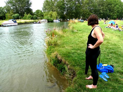 Swimming the Thames on a Sunny Summer Sunday