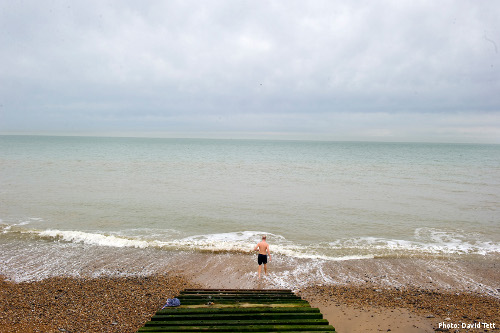 Taking the cold water plunge (Photo: David Tett)