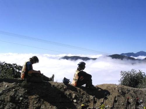 Above the clouds on the World's Most Dangerous Road, Bolivia
