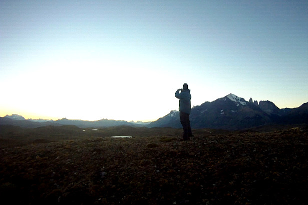 Filming over Torres del Paine National Park