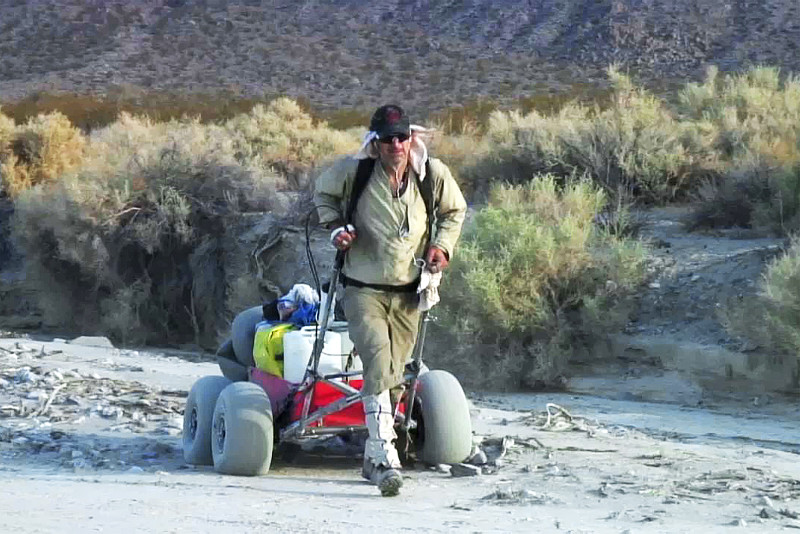 Todd Carmichael's desert cart: The Pig