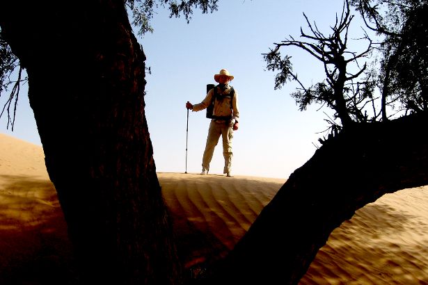 Posing after a sand storm in the Wahiba