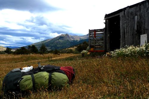 Rucksack in Torres del Paine, Chile