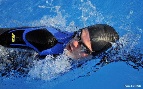 Training at Tooting Bec Lido (Photo: David Tett)