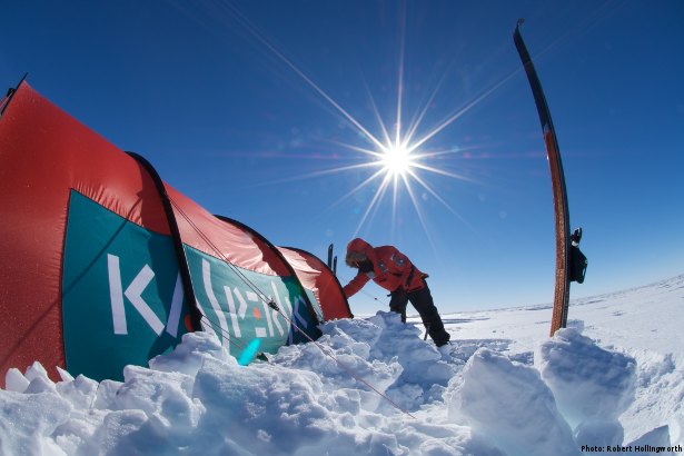Kaspersky Tent in Antarctica (Photo: Robert Hollingworth)