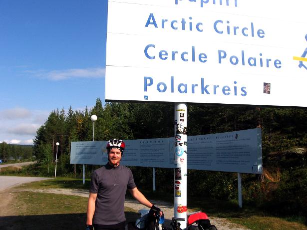 Cycling out of the Arctic Circle