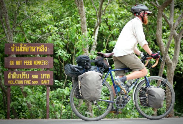 Sleeping in bike shops and temples