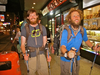 Leon McCarron (left) - Expedition Beard