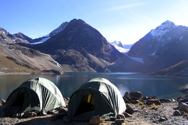 Base camp in the Bolivian Quimsa Cruz