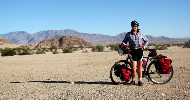 Cycling in Mojave Desert