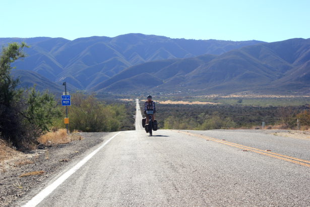 Cycling a Desert Road