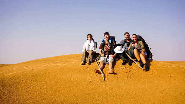 Crossing the Wahiba Sands Desert