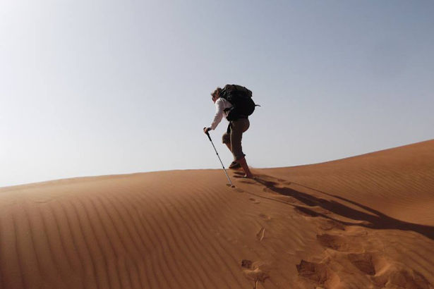 Crossing the Wahiba Sands Desert