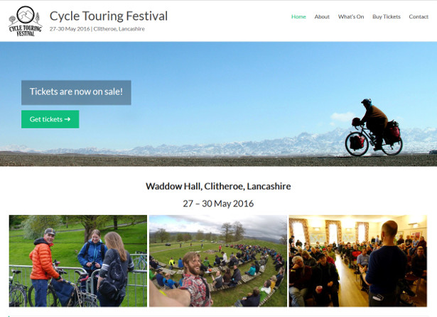 Discounted 'Early Bird' tickets for the Cycle Touring Festival now on sale