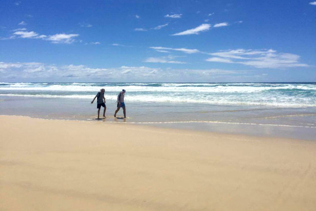 Crossing Stradbroke Island