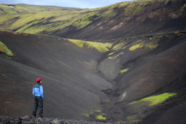 Staring out over volcanic ash in Iceland