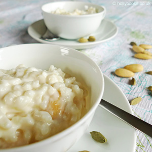 Holly cooks - Coconut and cardamon rice pudding