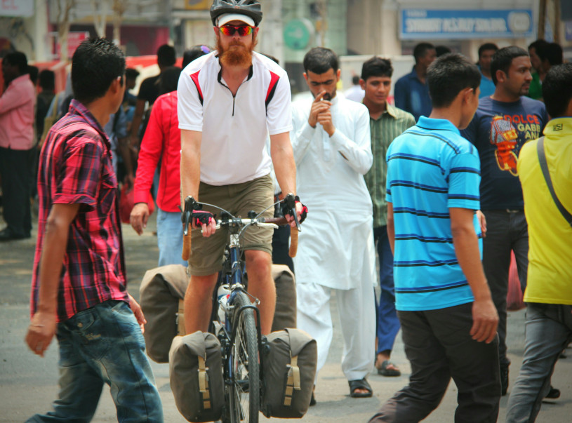 Cycling through Kuala Lumpur, Malaysia