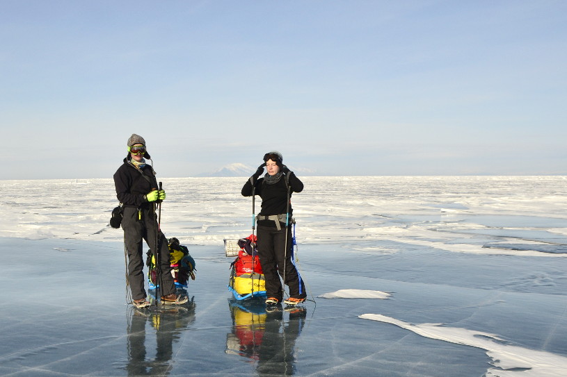 Crossing Frozen Lake Baikal (with someone you met on Facebook)