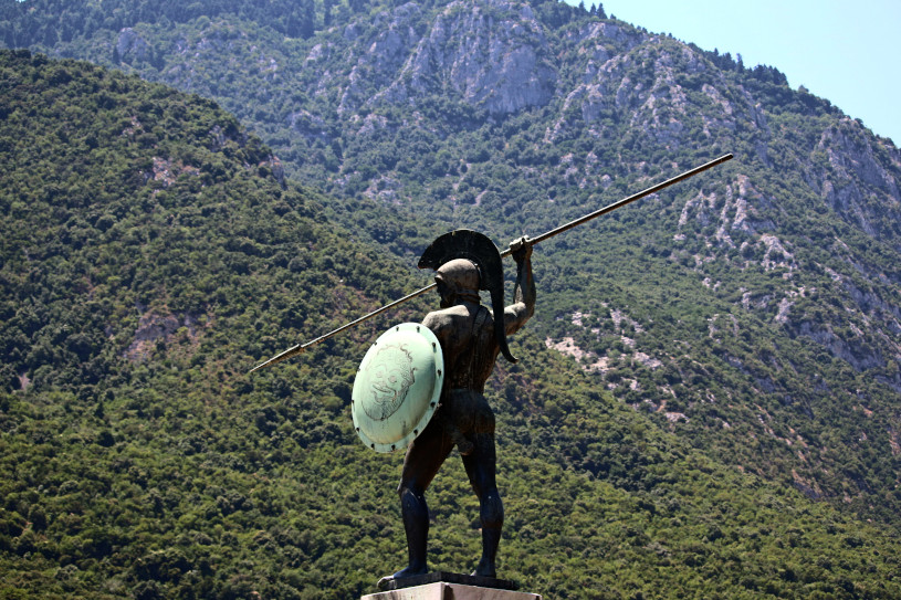 Joshua Powell - Running a Marathon in full Greek garb