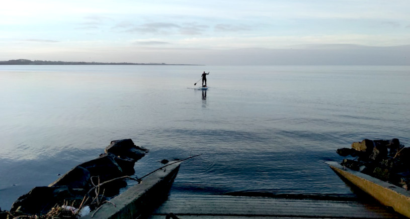 Joanne McCallum - SUP Lough Neagh - Paddle off