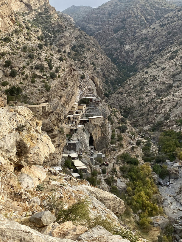 Cliffside village Oman