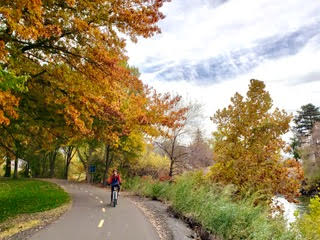 biking autumn colours