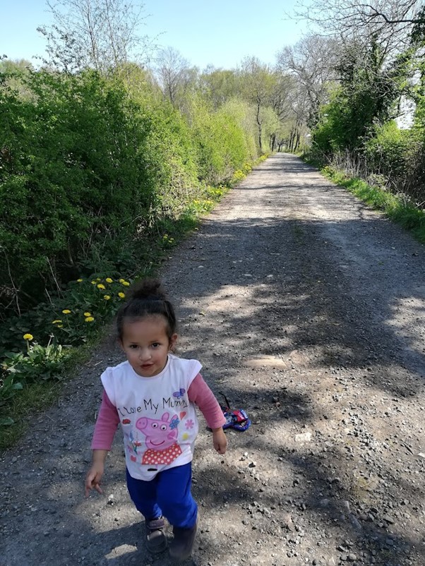 Amber walking